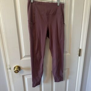 Yogalicious Purple Leggings High-Rise Stretch